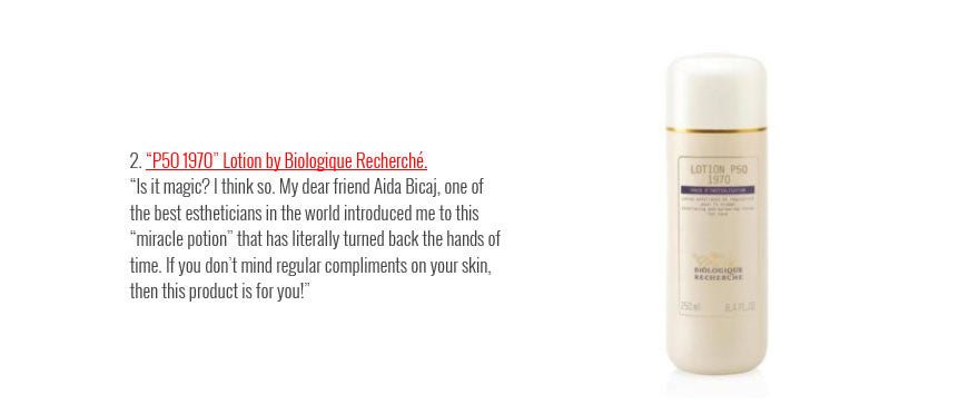 Aida recommending Biologique Recherche Lotion P50 1970 - Aida Bicaj