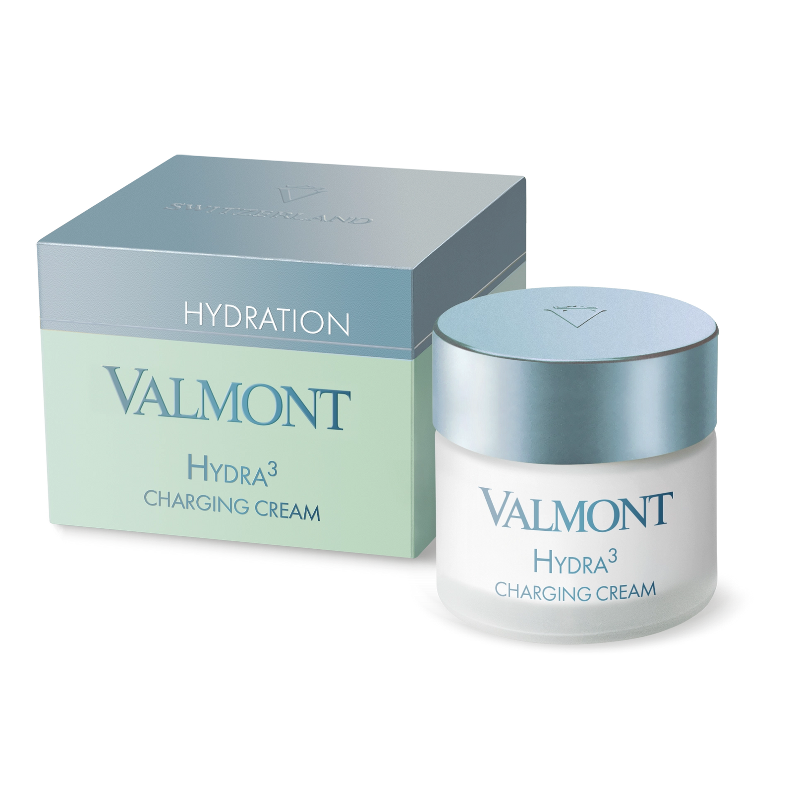 Valmont Hydra3 Charging Cream jar on a white background