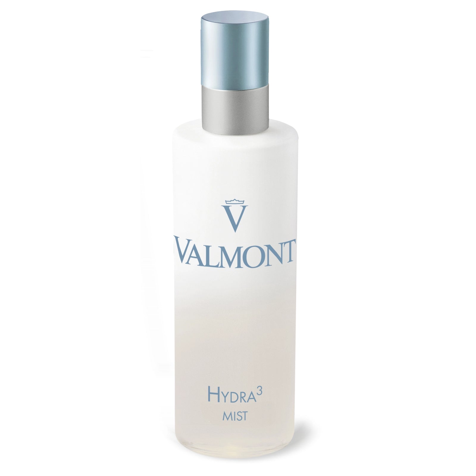 Valmont Hydra3 Mist bottle on a white background