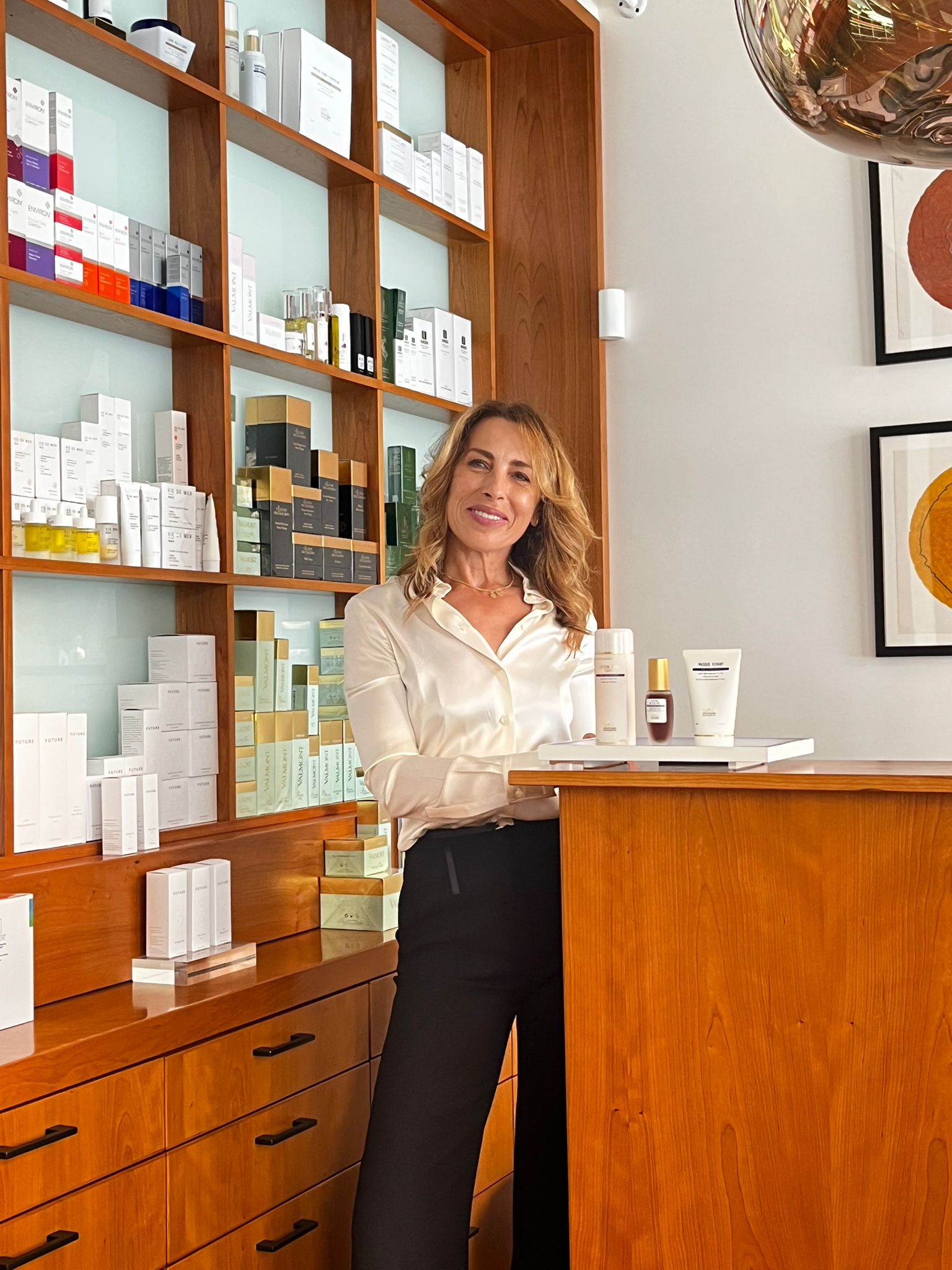 Aida Bicaj at Tribeca Spa Front desk