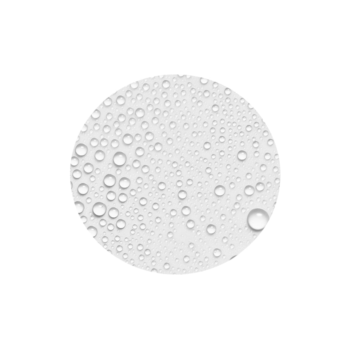 Round silicone mat with water droplets on a white background