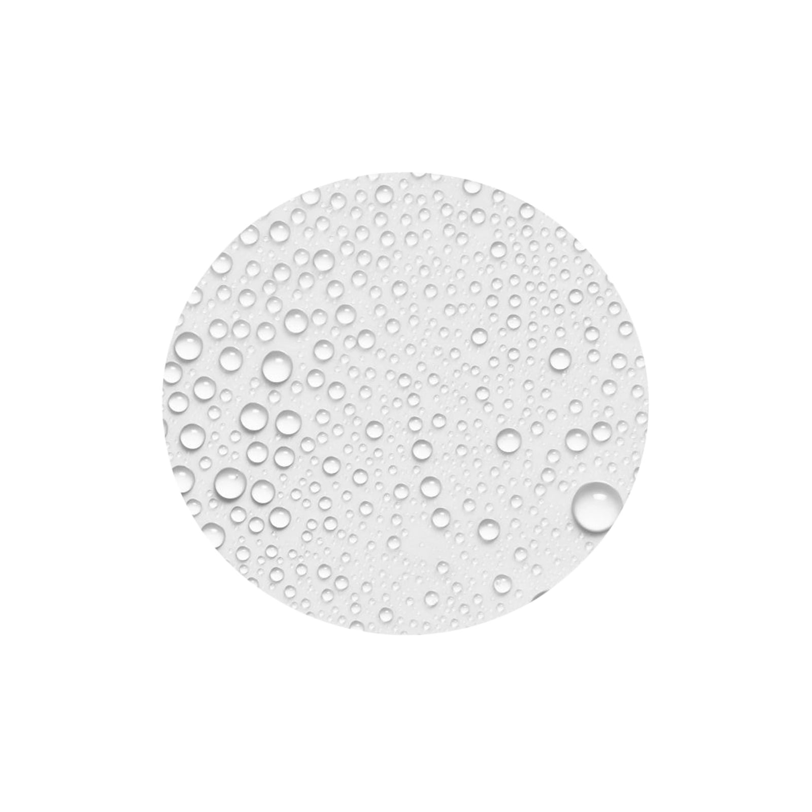 Round silicone mat with water droplets on a white background