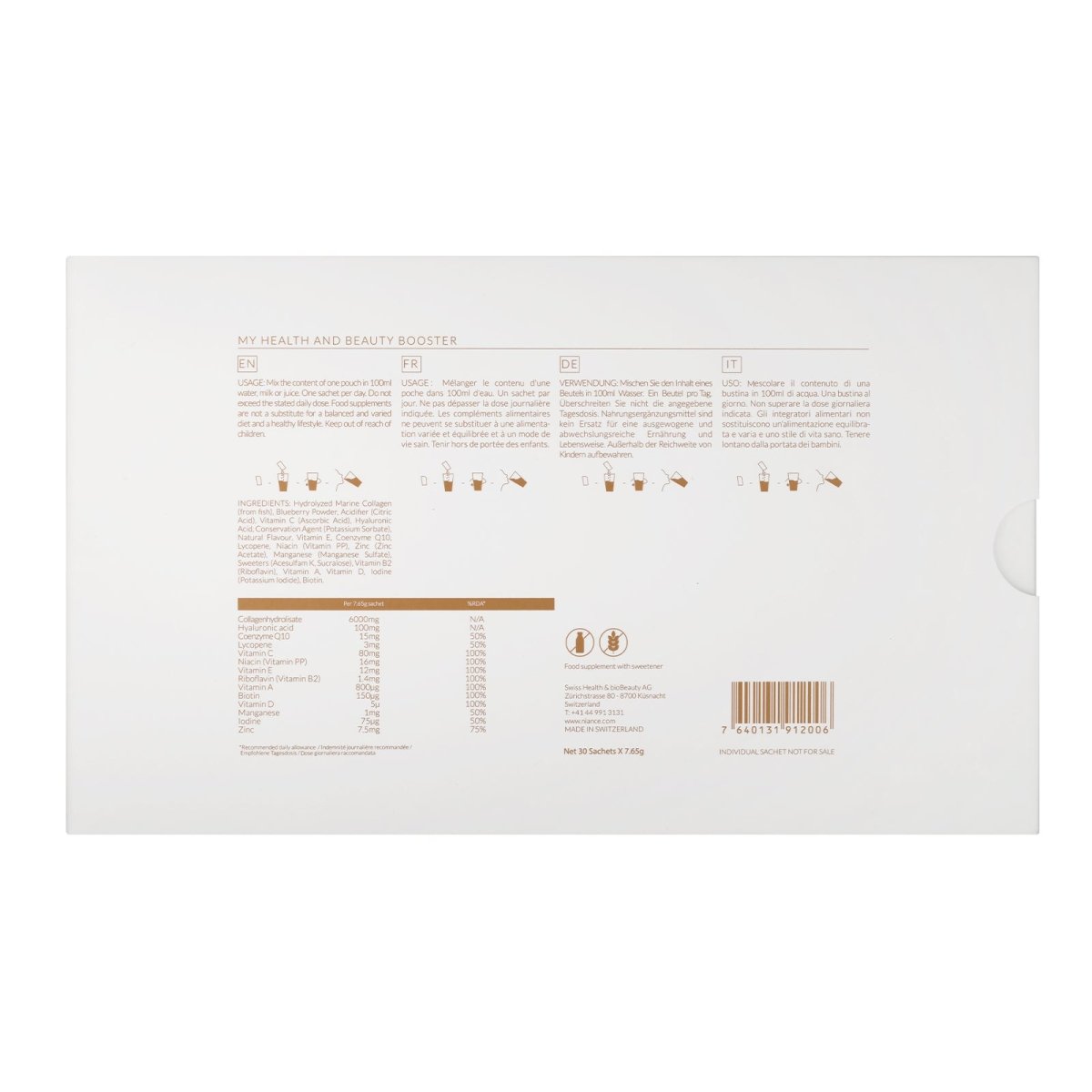 Collagen‑Hyaluron Beauty Booster - Niance - Food Suplement - Aida Bicaj