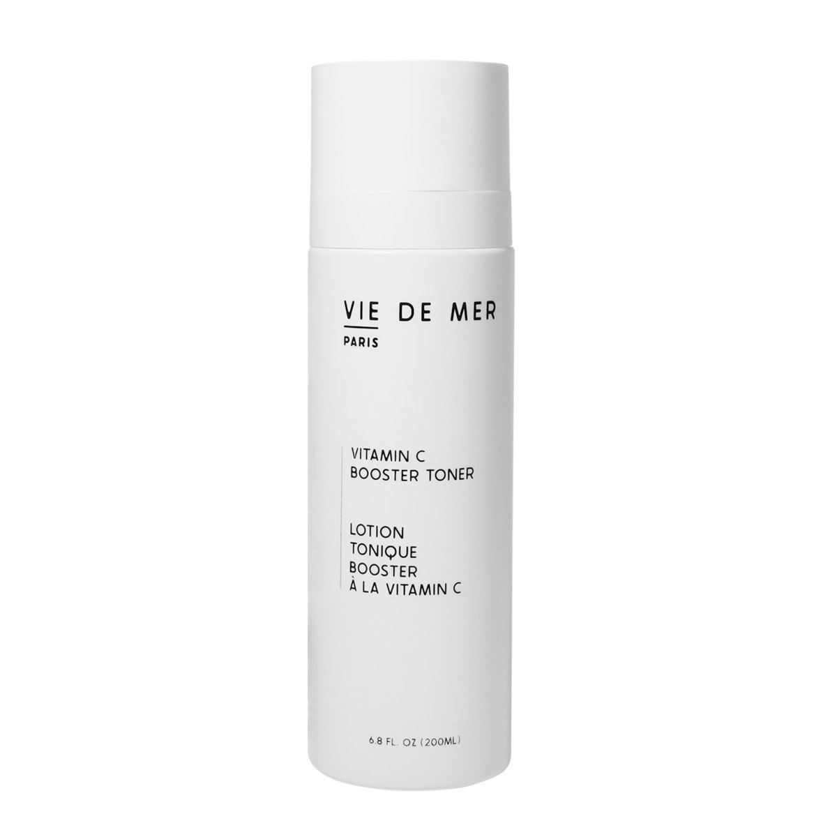 Vie de Mer Vitamin C Booster Toner bottle on a white background